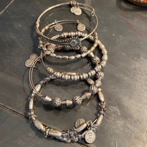 Alex and Ani Bracelets set of 5